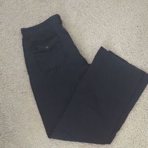 John Varvatos Black Corduroy Pants Wide leg